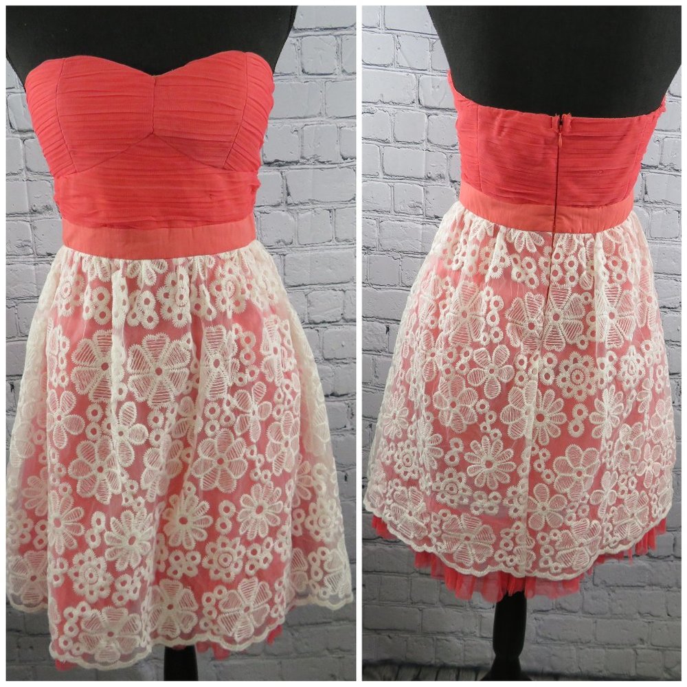 NWT - Women's Fit & Flare Strapless Dress